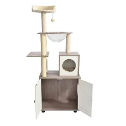 Leeby Luna árbol rascador con mueble para gatos Online