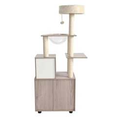 Leeby Luna árbol rascador con mueble para gatos Online
