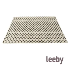 Leeby Manta de Lana con Estampado de Huellas para perros Discount