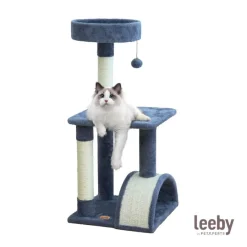 Leeby Marcelo torre rascador con cama y juguete para gatos Discount