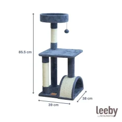 Leeby Marcelo torre rascador con cama y juguete para gatos Discount