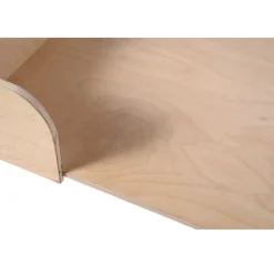 Leeby sofá de madera con colchón azul para perros Outlet