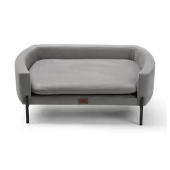 Leeby sofá elevado gris para perros