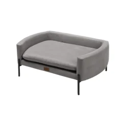 Leeby sofá elevado gris para perros
