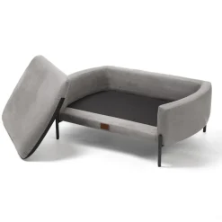 Leeby sofá elevado gris para perros