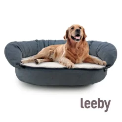 Leeby Sofá Ortopédico Viscoelástico Gris para perros Clearance