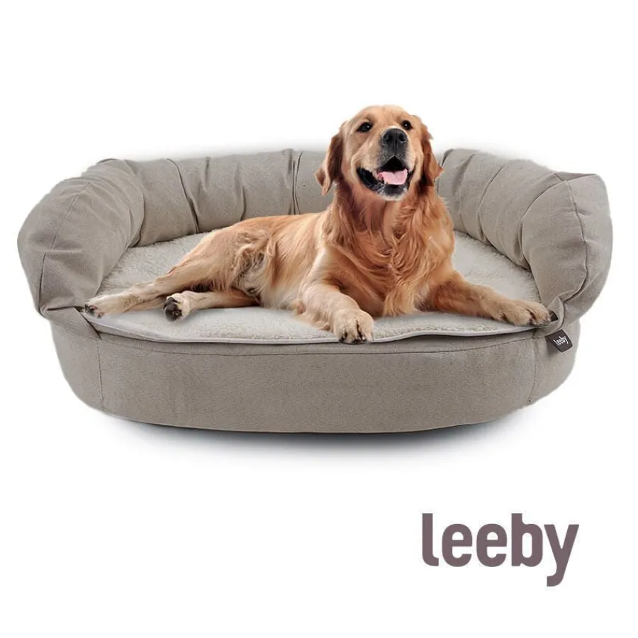 Leeby Sofá Ortopédico Viscoelástico Marrón para perros Discount