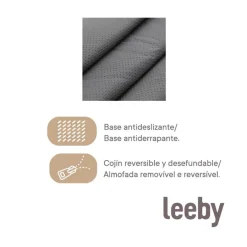Leeby Sofá Ortopédico Viscoelástico Marrón para perros Discount