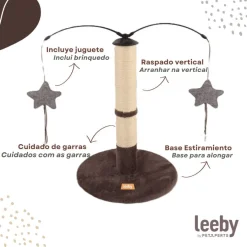 Leeby Sol rascador de sisal para gatos