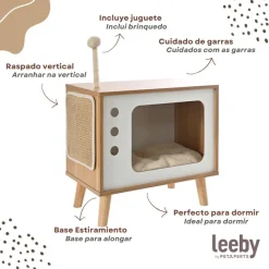 Leeby Thierre TV cama nido rascador para gatos Discount