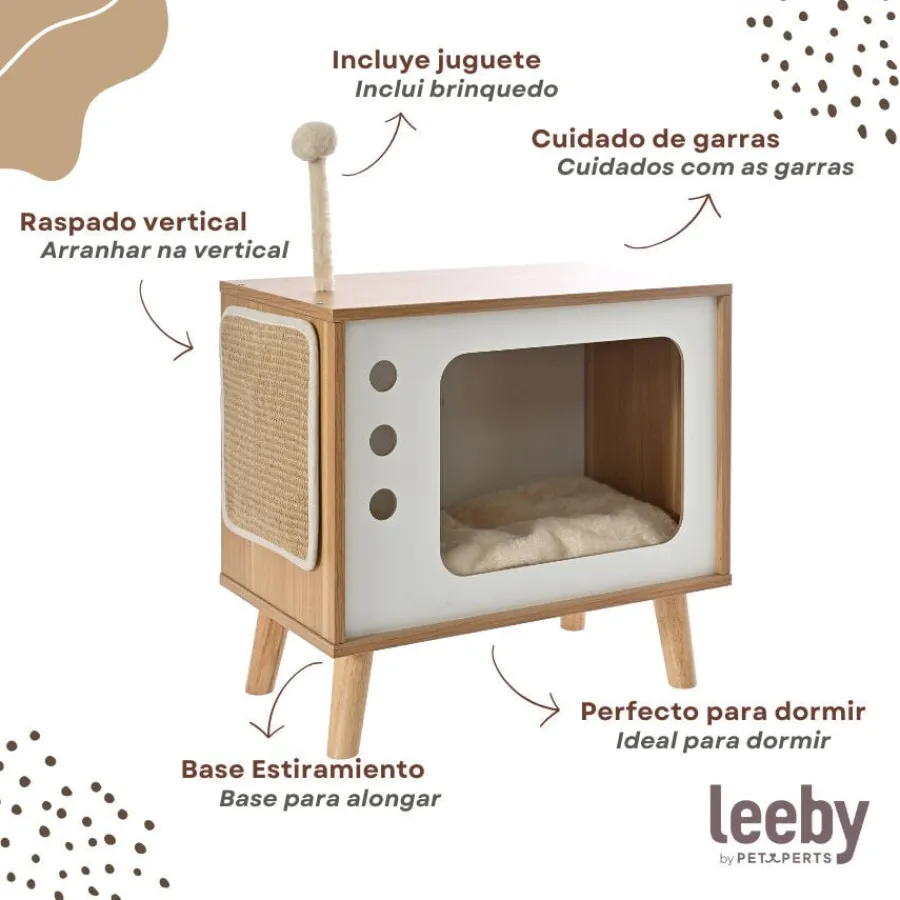 Leeby Thierre TV cama nido rascador para gatos Discount