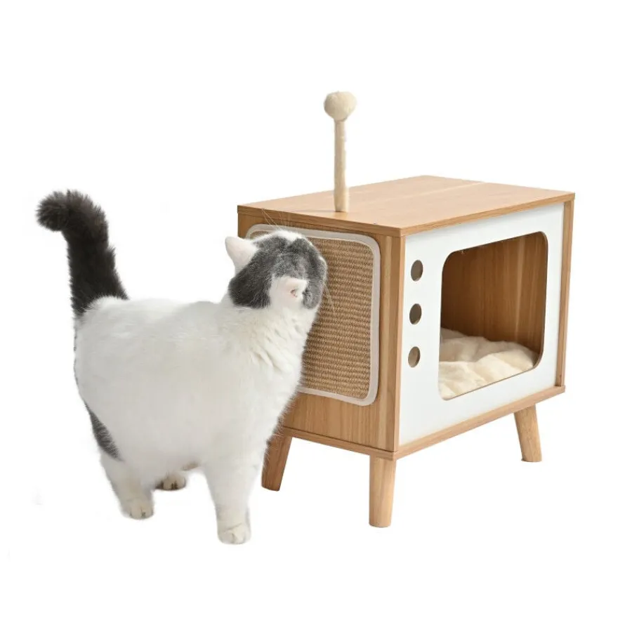 Leeby Thierre TV cama nido rascador para gatos Discount