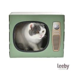 Leeby Tommy TV cama nido rascador de cartón para gatos Discount