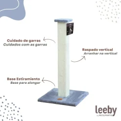 Leeby Vida rascador de sisal cuadrado azul para gatos New