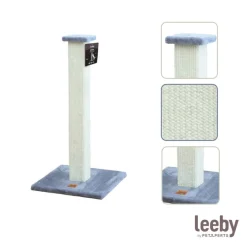 Leeby Vida rascador de sisal cuadrado azul para gatos New