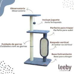Leeby Voltaire torre rascador con juguete para gatos Online