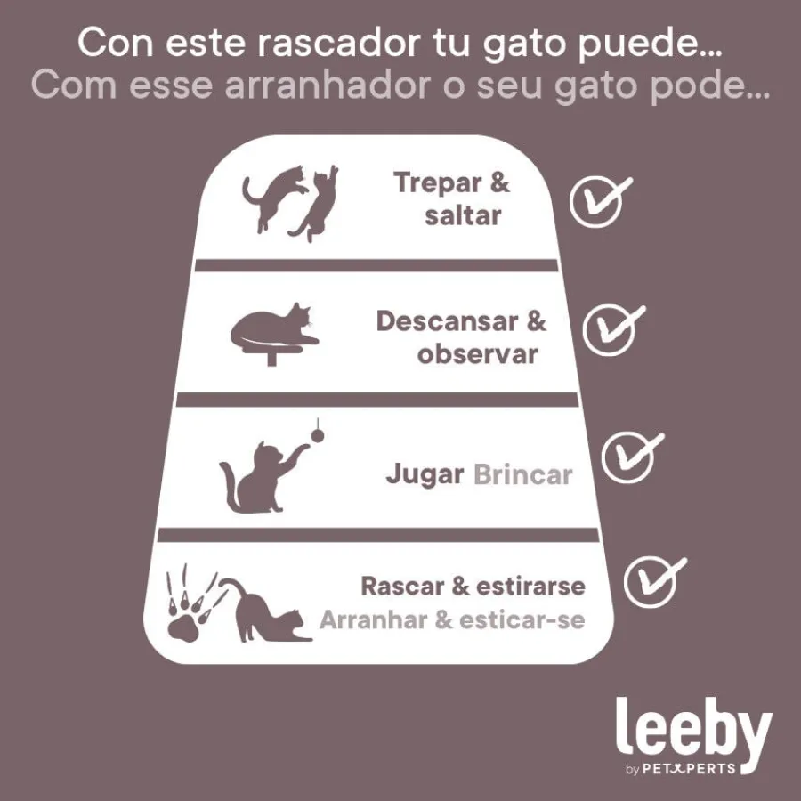 Leeby Voltaire torre rascador con juguete para gatos Online