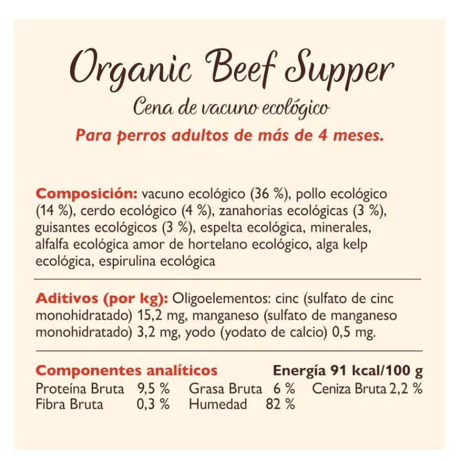 Lily's Kitchen Organic Ternera Tarrina para perros New