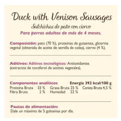 Lily's Kitchen Salchichas Mini Pato y Venado para perros Online