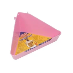 Living World Corner Toilet Esquinera Rosa para roedores Best