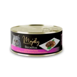 Majesty Adult Bocaditos de Pavo en Salsa lata para gatos