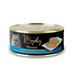 Majesty Adult Mousse de Atún y Pescado del Océano lata para gatos Best