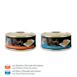 Majesty Adult Mousse de Pescado lata para gatos- Pack Discount