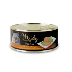 Majesty Adult Mousse de Pollo y Ternera lata para gatos Sale