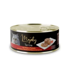 Majesty Adult Terrine Atún y Tomate lata para gatos Hot