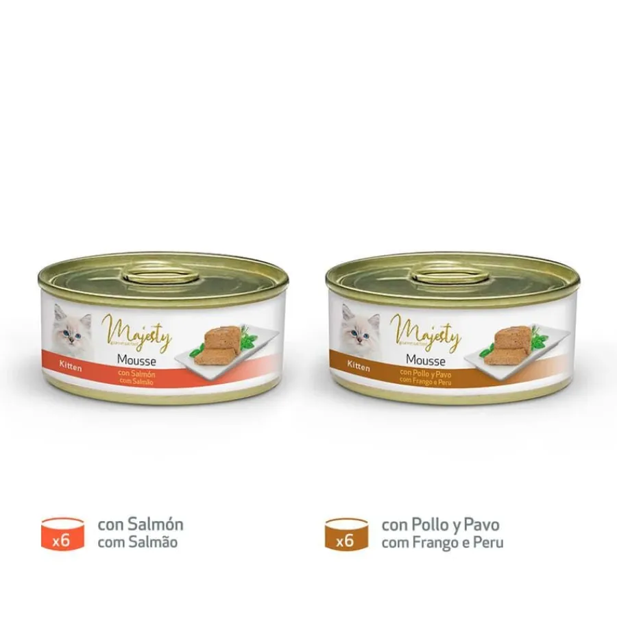 Majesty Kitten Gold Selection Mousse lata – Pack Discount