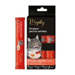 Majesty Salmón con Pollo snack líquido para gatos Online