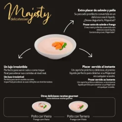 Majesty Salmón con Pollo snack líquido para gatos Online