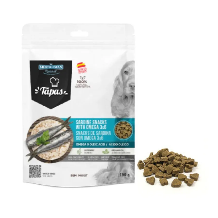 Mediterranean Natural Tapas Galletas de Sardina para perros Outlet
