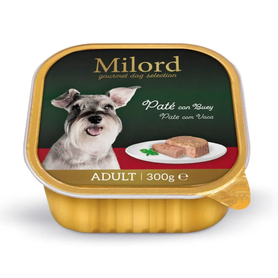 Milord Adult Buey en Paté tarrina para perros Best