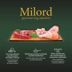 Milord Adult Pollo e Hígado en Paté tarrina para perros Outlet