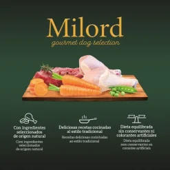 Milord Estilo Casero en Salsa Buey y Pollo Sobres para perros Pack