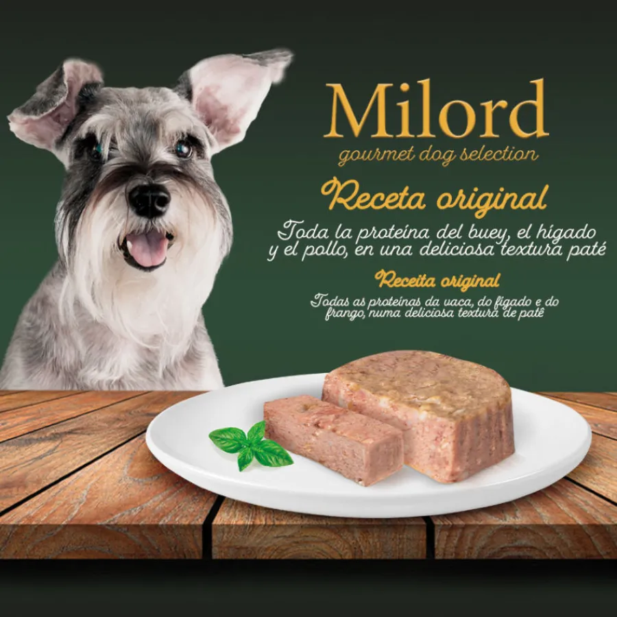 Milord Receta Original Paté tarrinas para perros - Multipack Hot