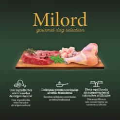 Milord Receta Original Paté tarrinas para perros - Multipack Hot