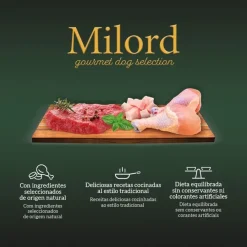 Milord Senior Pollo y Arroz en paté tarrina para perros Online