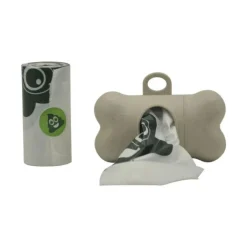 M-Pets Poo Bamboo Porta Bolsas Biodegradable + 15 bolsas para heces de perro Hot