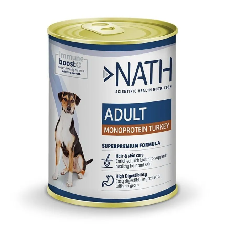 Nath Adult Monoprotein Pavo lata para perros New