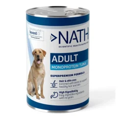 Nath Adult Monoprotein Tuna lata comida húmeda para perros Sale