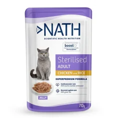 Nath Adult Sterilised Pollo en Gelatina sobre para gatos