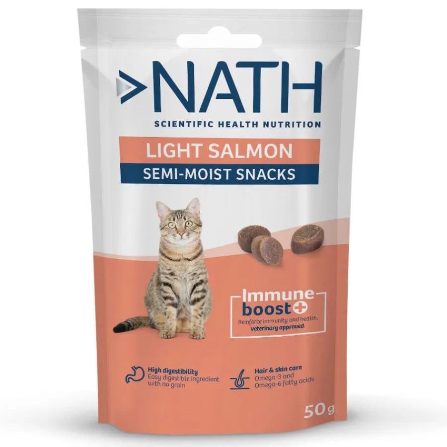 Nath Bocaditos Light Semihúmedos de Salmón para gatos Sale