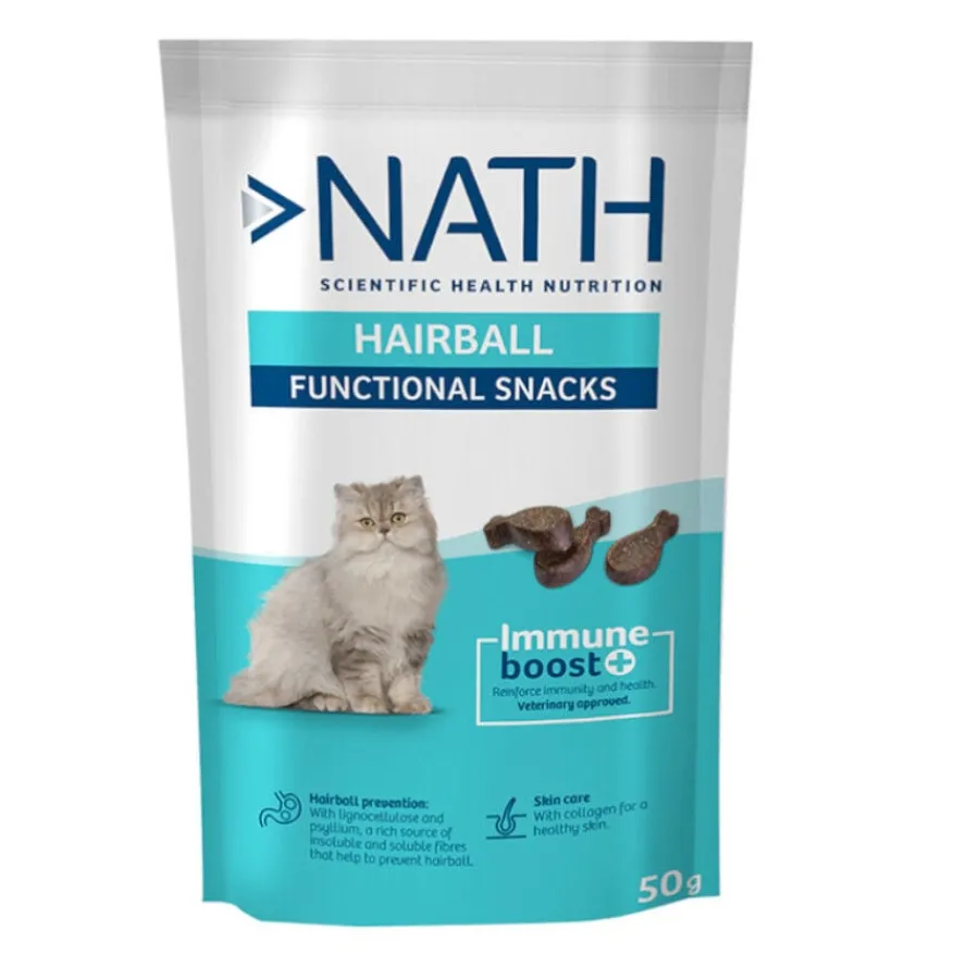 Nath Functional Snacks Bocaditos Hairball para gatos Clearance