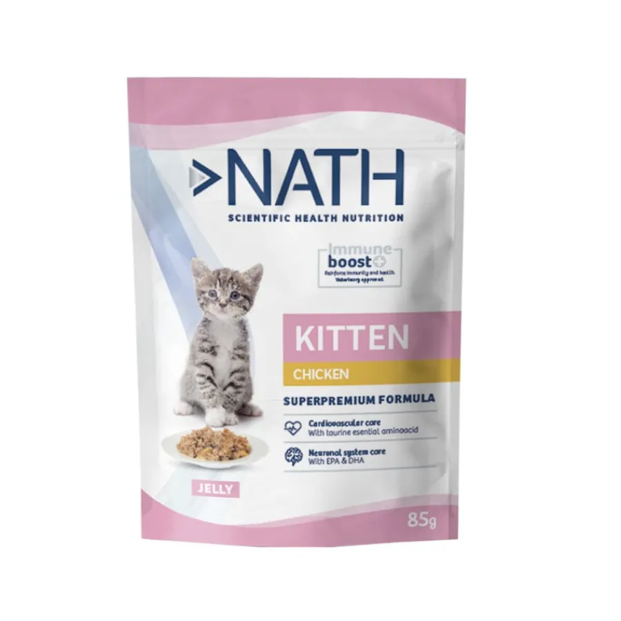 Nath Kitten Pollo en Gelatina sobre para gatitos Sale