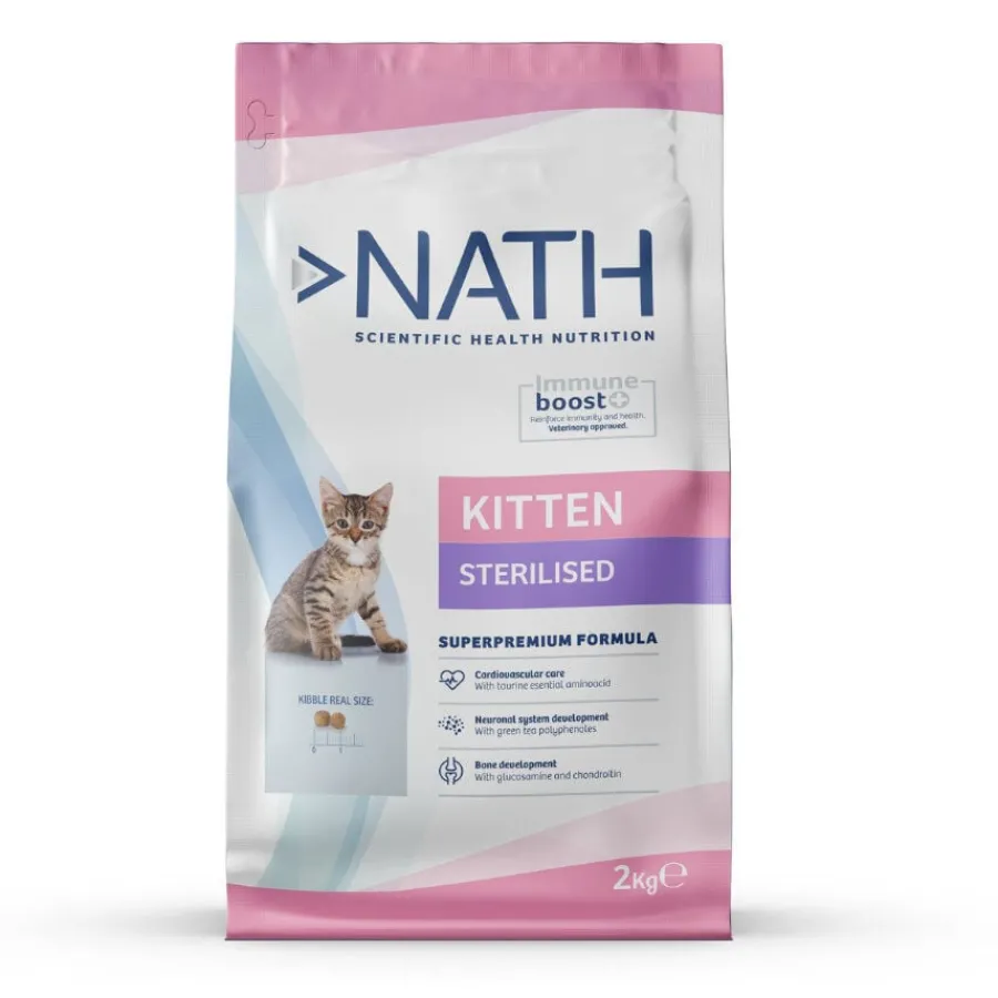 Nath Kitten Sterilized Pollo y Arroz pienso para gatitos Online