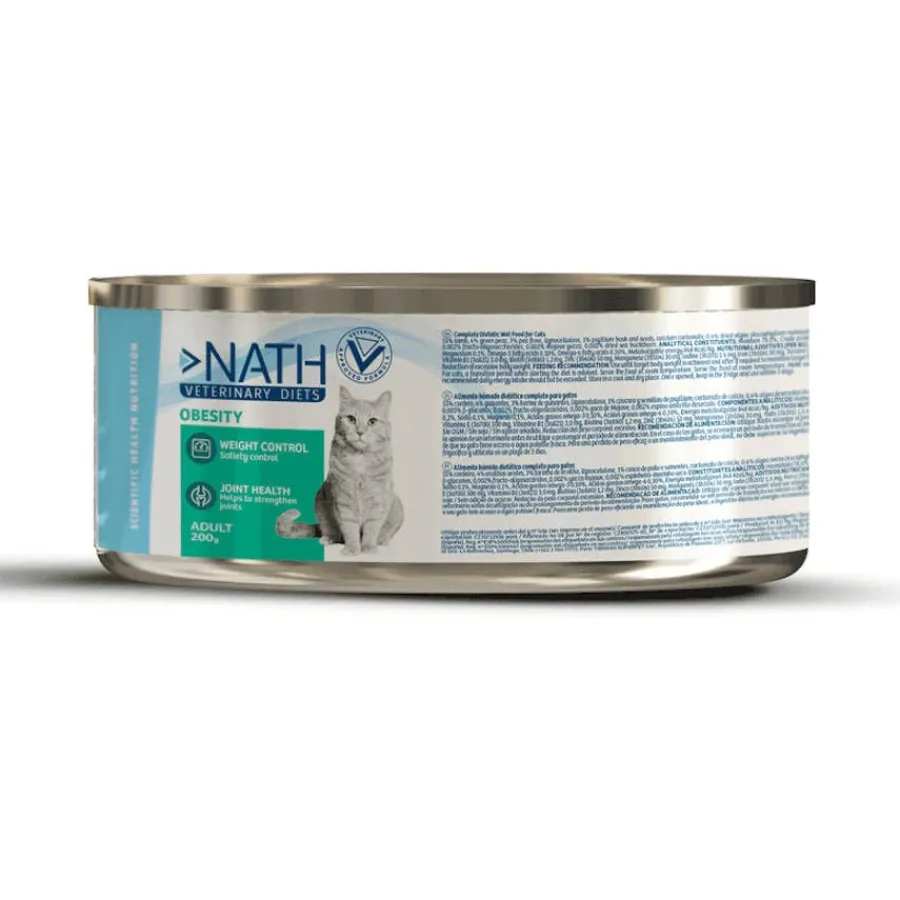 Nath Veterinary Diets Obesity Cordero lata para gatos New