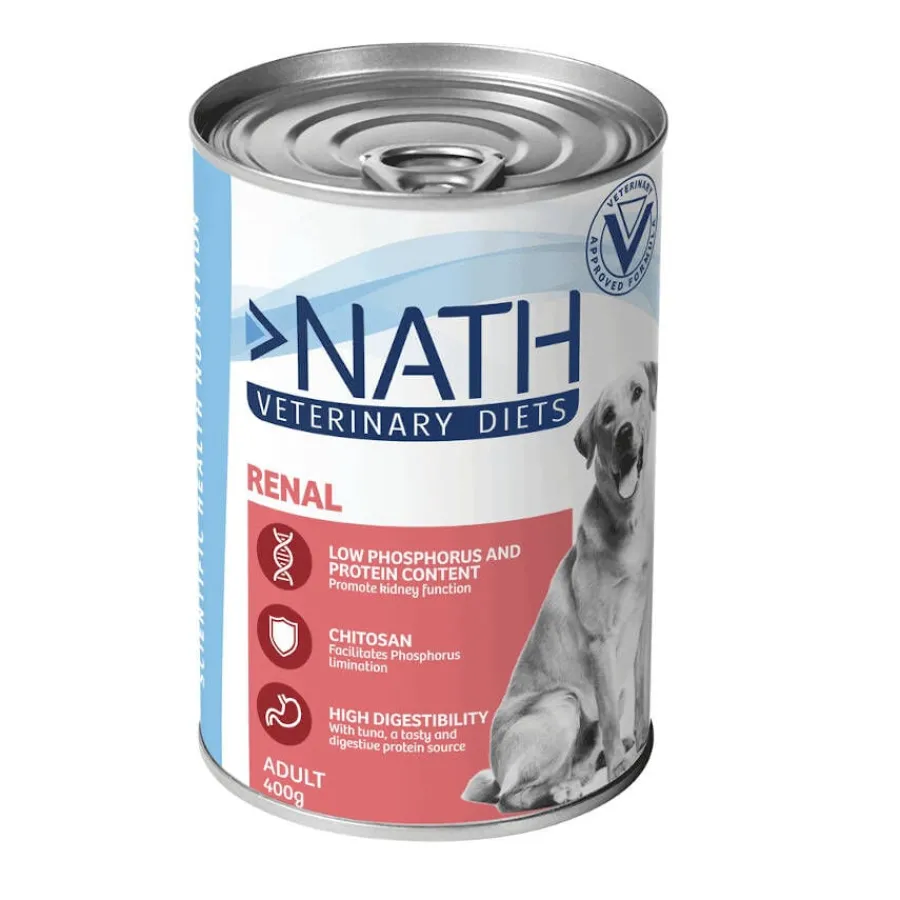 Nath Veterinary Diets Renal Atún y Salmón lata para perros Sale