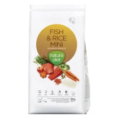 Natura Diet Mini pescado y arroz pienso para perros Hot